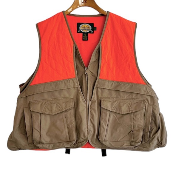Cabela's Other - Cabela’s Vintage Full Zip Hunting & Fishing Vest w/ Game Pouch XL